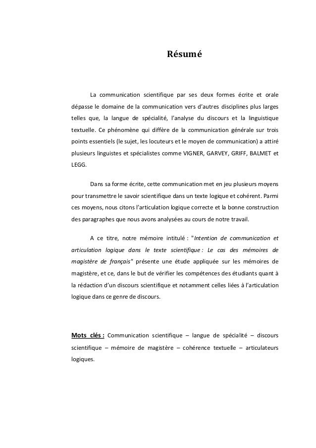 Analyse de dis scientifique