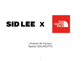 - Analyse de marque -
Bastien BALAROTTO
X
1
 