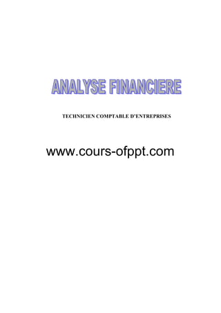 TECHNICIEN COMPTABLE D’ENTREPRISES
www.cours-ofppt.com
 