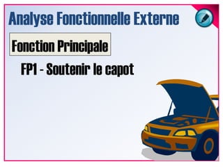 Analyse Fonctionnelle ExterneFonctions PrincipalesFonctions SecondairesFonctions Contraintes