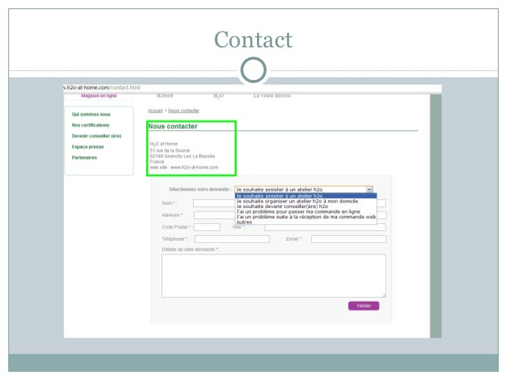 Analyse Site E Commerce H2o