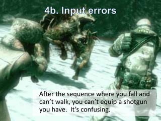 Analyse de l'ergonomie de Resident Evil Revelations | PPT