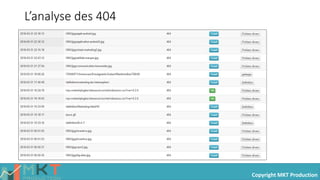 Copyright MKT Production
L’analyse des 404
