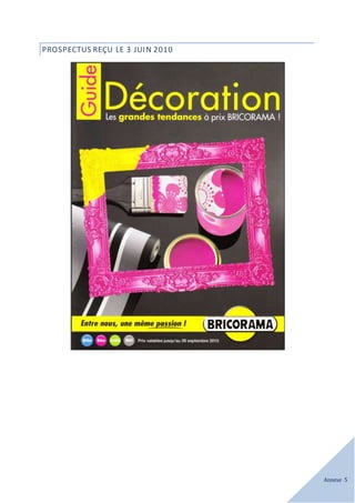 Annexe 5
PROSPECTUS REÇU LE 3 JUIN 2010
 