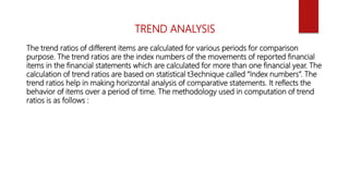 Trend Ratio Example Problem Analysis of Financial Statements- Basics of Financial Statements | PPTX