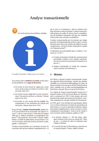Analyse transactionnelle | PDF