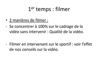 Analyse vidéo et blog