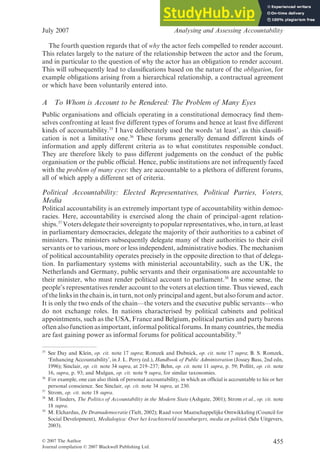 Analysing And Assessing Accountability A Conceptual Framework | PDF