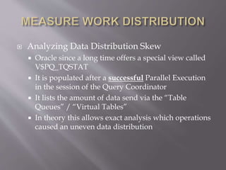 Analysing and troubleshooting Parallel Execution IT Tage 2015 | PPTX