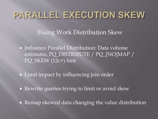 Analysing and troubleshooting Parallel Execution IT Tage 2015 | PPTX