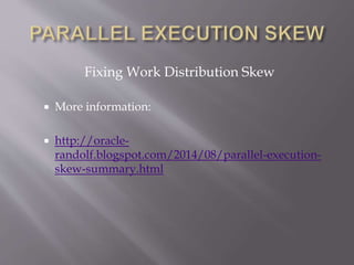 Analysing and troubleshooting Parallel Execution IT Tage 2015 | PPTX