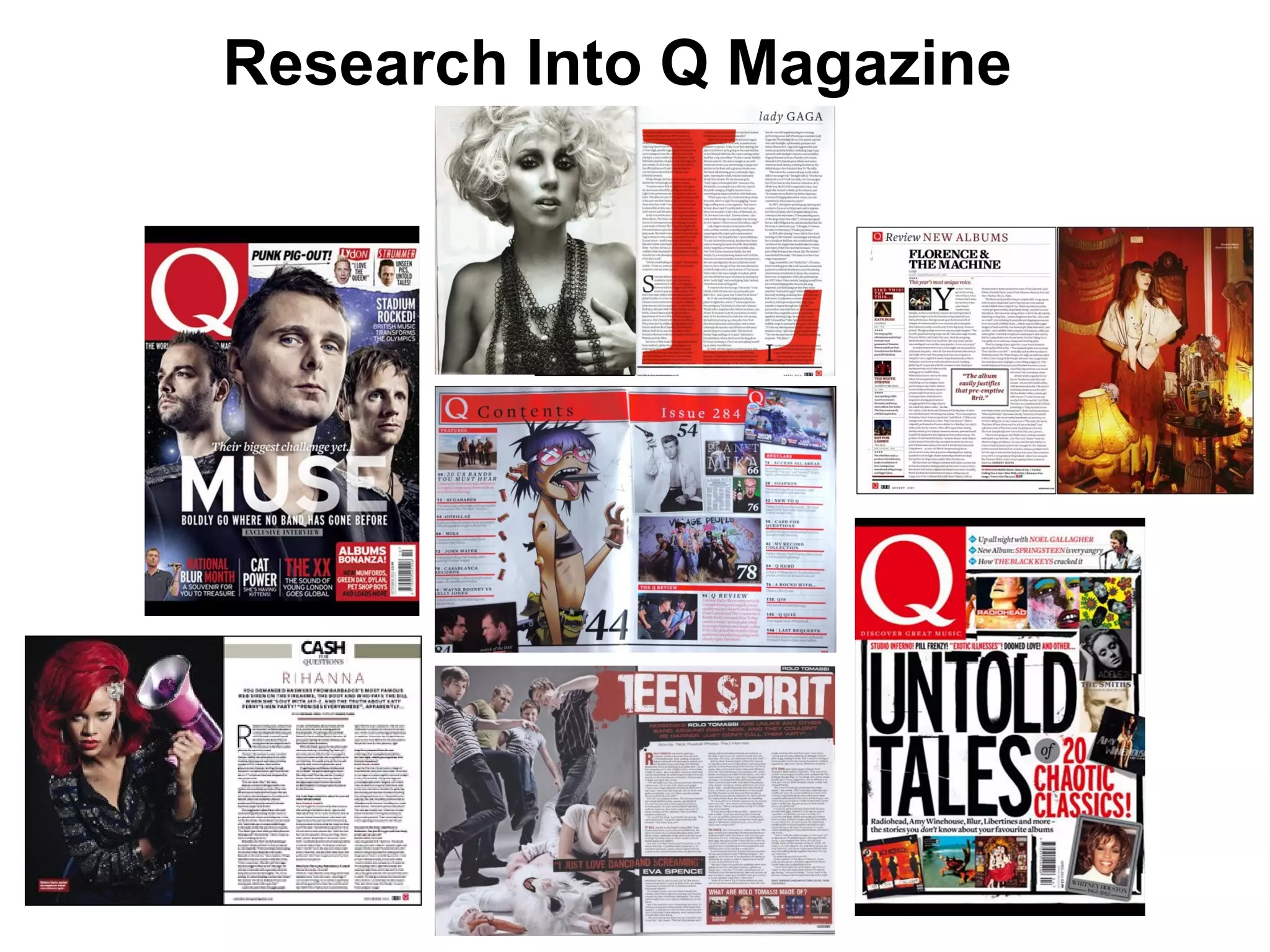 Research Into Q Magazine
 