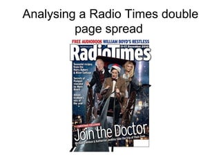 Analysing a Radio Times double
         page spread
 