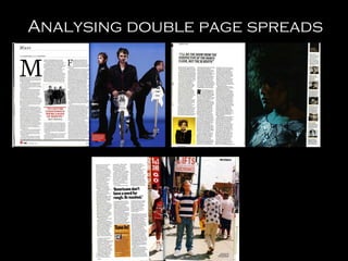 Analysing double page spreads 
