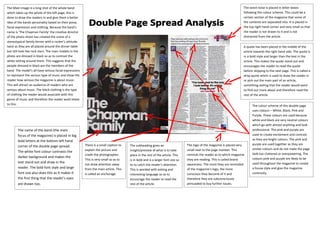 Analysing double page spreads 1
