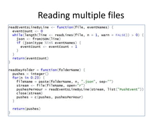 Reading multiple files
 