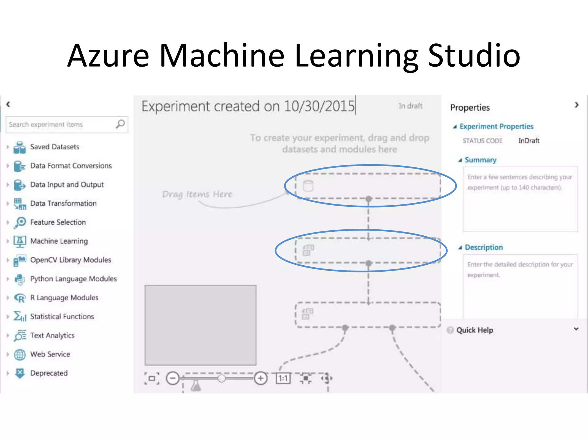 Azure Machine Learning Studio
 
