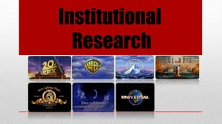 Institutional
Research

 