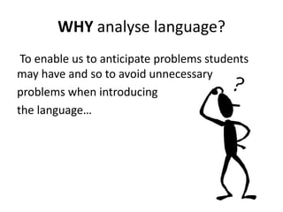 Analysing language and anticipating problems | PPT