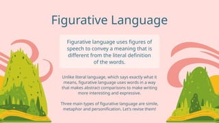 Language Features Picture Analysing Language Features in Literature English Presentation in Soft ...