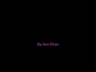 Analysing magazine cover By Ava Khan 