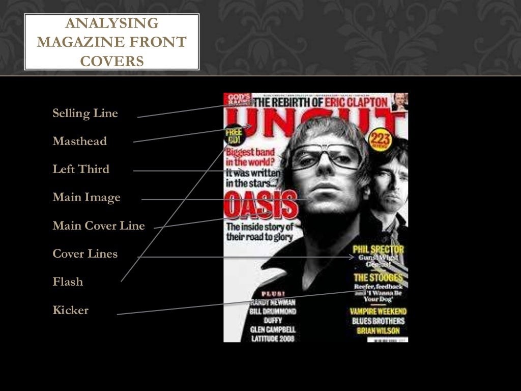 Analysing magazine front covers