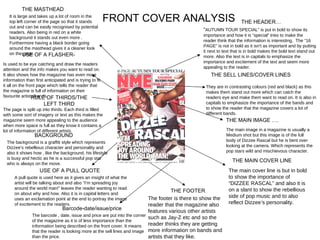 Front Cover Analysis | PPT