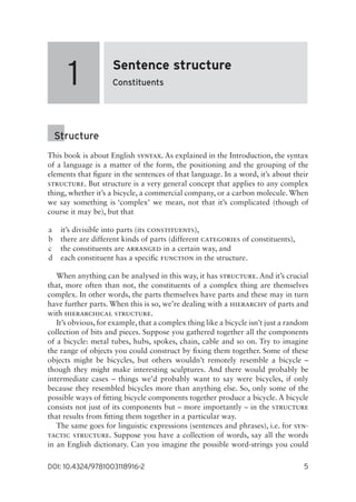 Analysing Sentences - An Introduction to English Syntax, 5th Edition ...