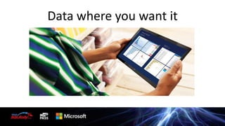 Data where you want it

 
