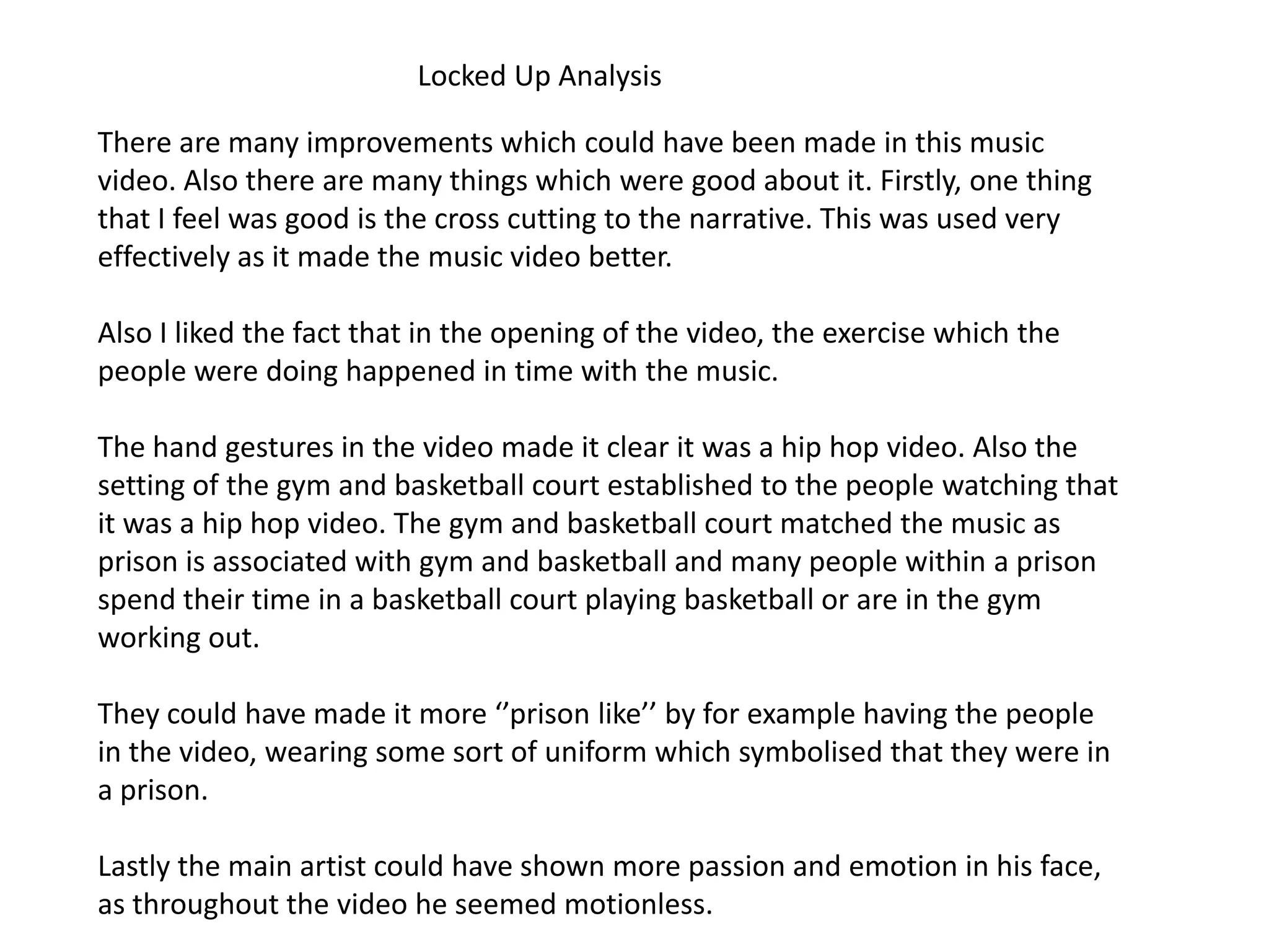 Music Video Analysis (All PPT