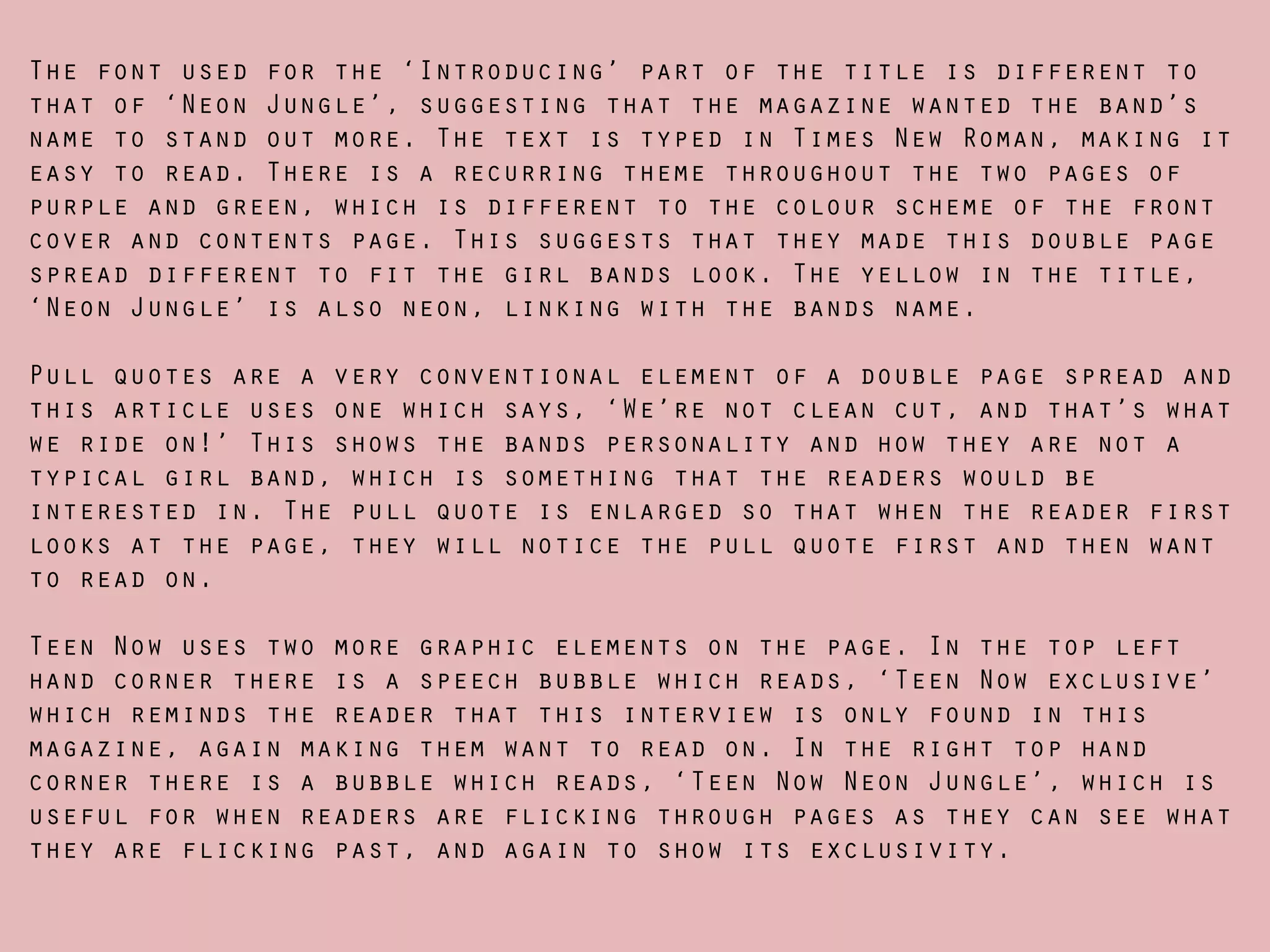 Analysis of double page spread 2 