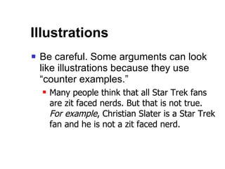 Analysis - Intro to Arguments | PPT