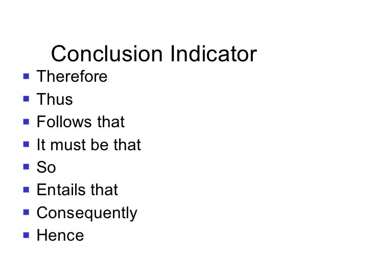 Analysis Intro to Arguments