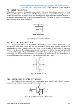 Analysis of Power Dissipation & Low Power VLSI Chip Design | PDF
