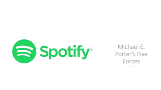 Michael E.
Porter’s Five
Forces
 