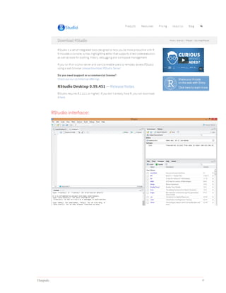 Datapedia 9
RStudio interface:
 