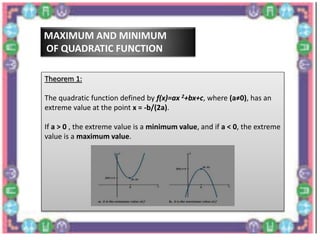 QUADRATIC FUNCTIONS | PPTX