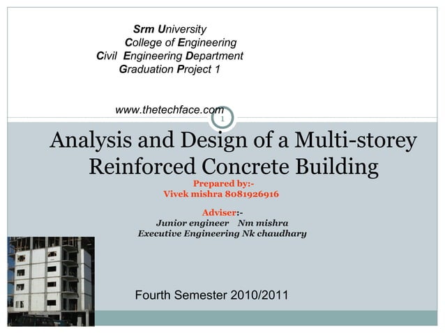 Analysis and design of a multi storey reinforced concrete | PPT