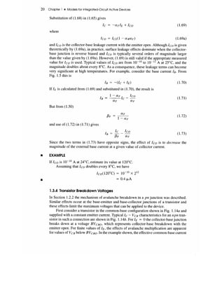 Analysis and design of analog integrated circuits | PDF