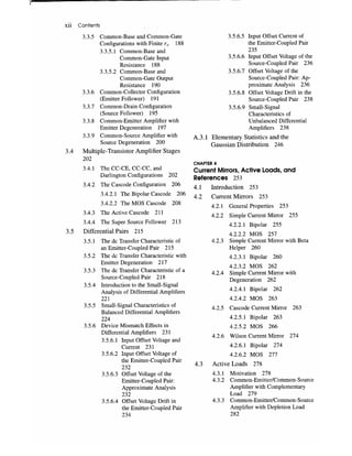 Analysis and design of analog integrated circuits | PDF
