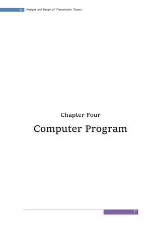 Power Tower Program.pdf Analysis and Design of Power Transmission Lines Steel Towers.docx