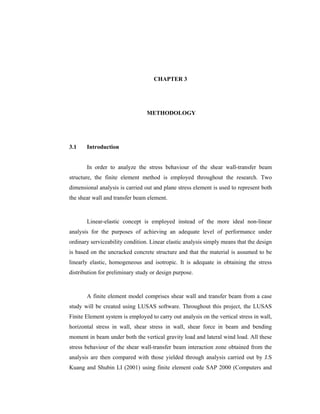 Analysis and design of shear wall transfer beam structure | PDF