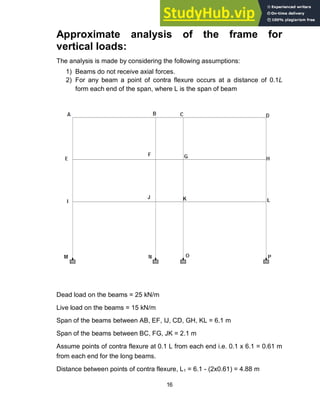 ANALYSIS AND DESIGN OF THREE STOREY FRAMED BUILDING | PDF