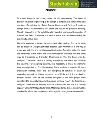 ANALYSIS AND DESIGN OF THREE STOREY FRAMED BUILDING | PDF