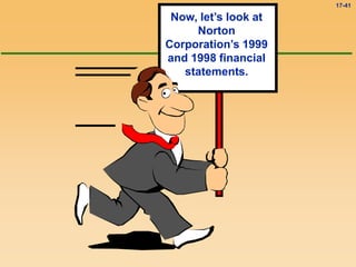17-41
Now, let’s look at
Norton
Corporation’s 1999
and 1998 financial
statements.
 