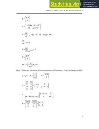 Analysis And Modeling Of Tuberculosis Transmission Dynamics | PDF