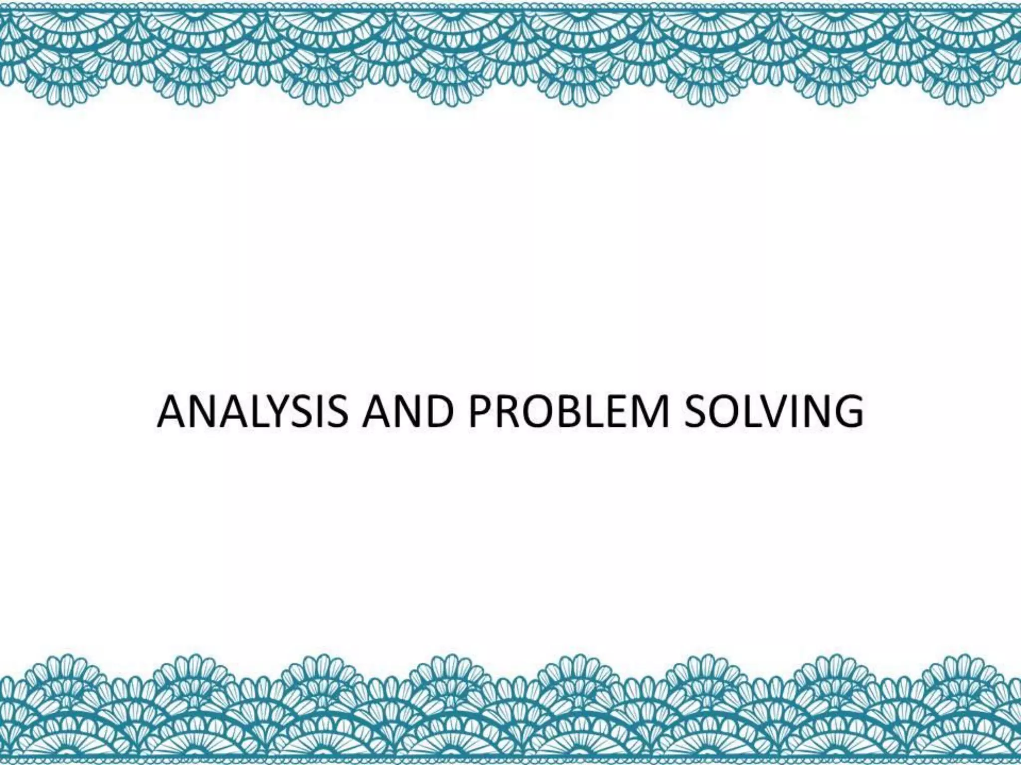 Analysis and problem solving - Ho thi thuy diem
