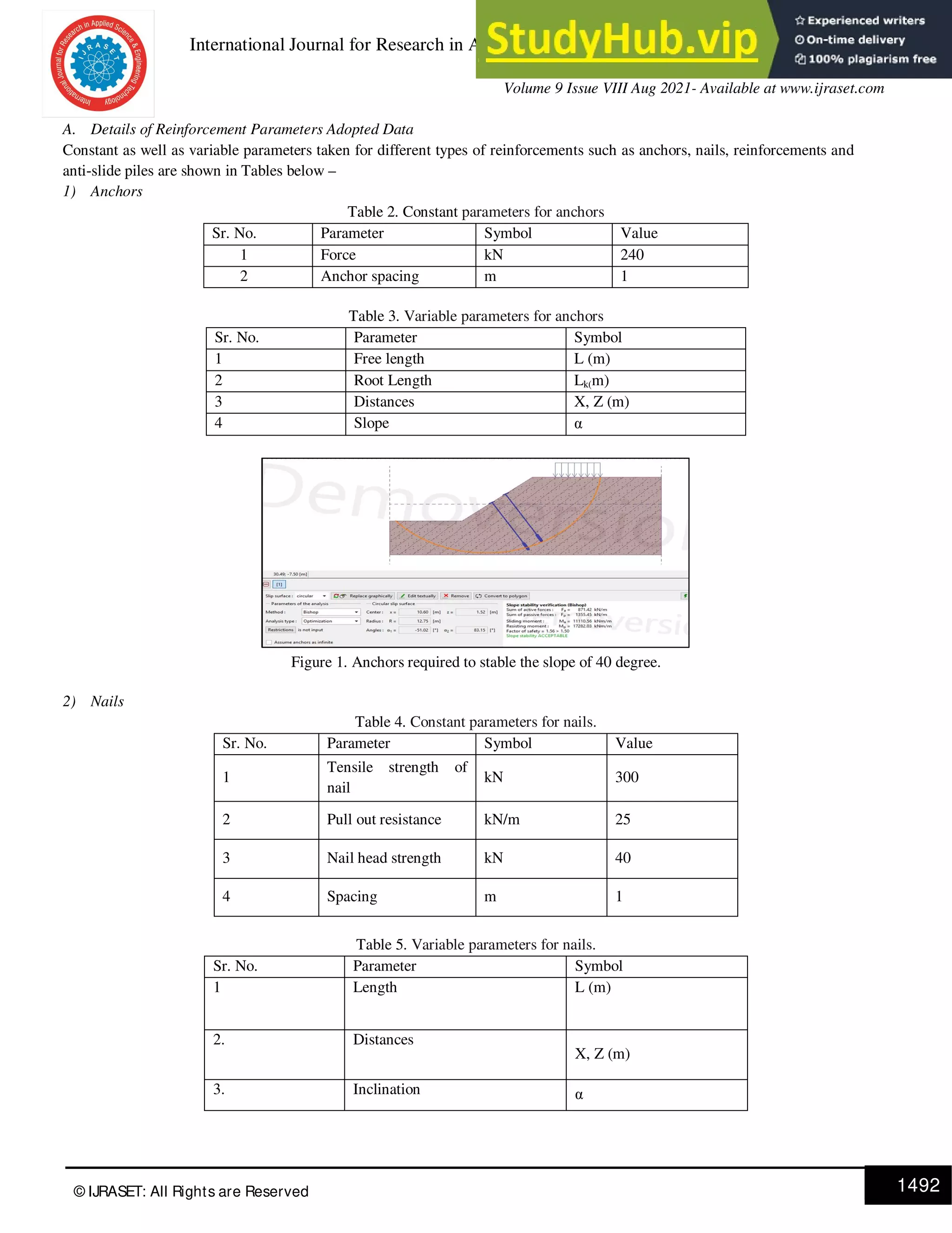 Analysis And Stabilization Of Slopes Using Geo5 Software | PDF