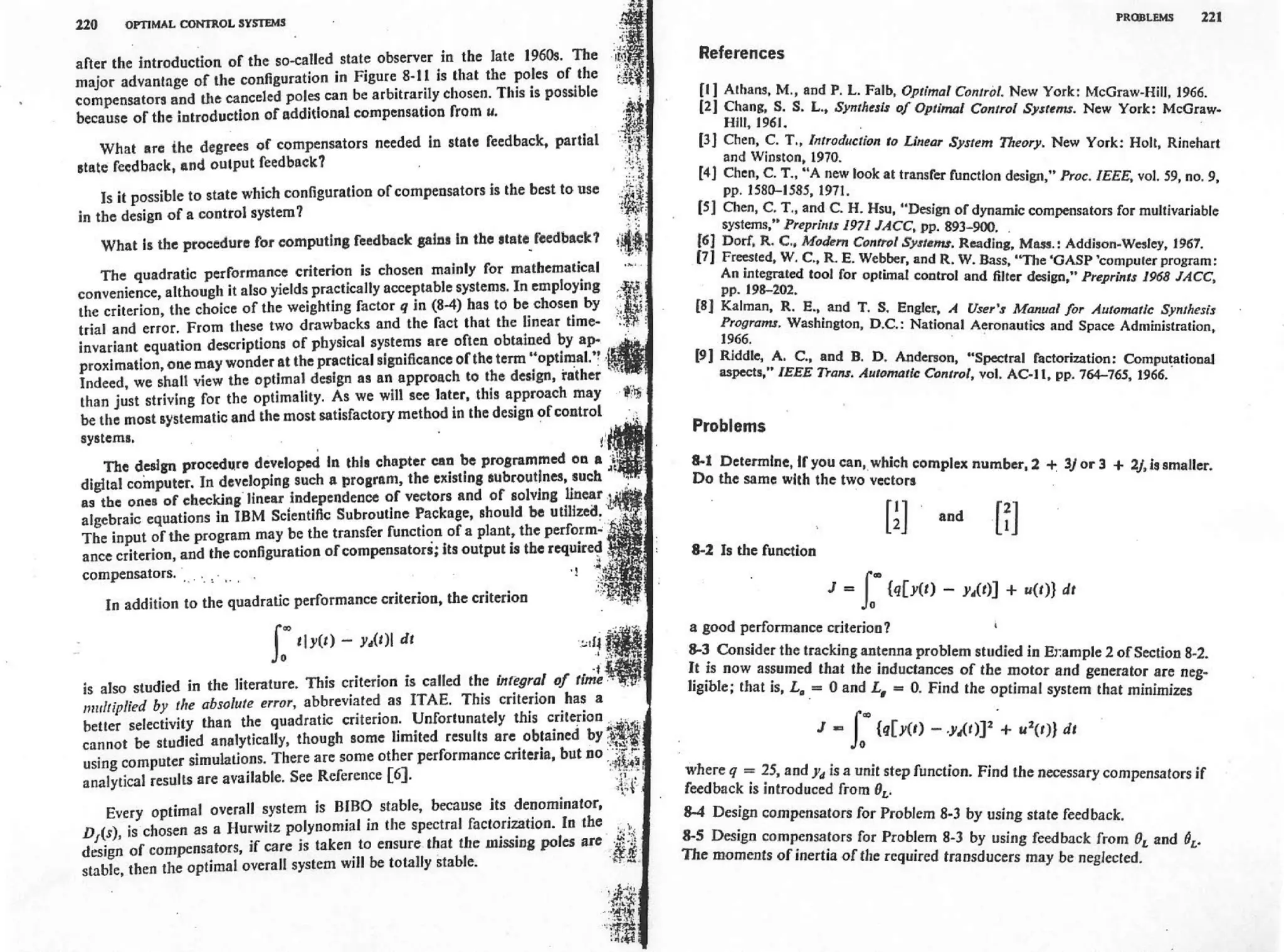 Analysis and synthesis of linear control systems   chen