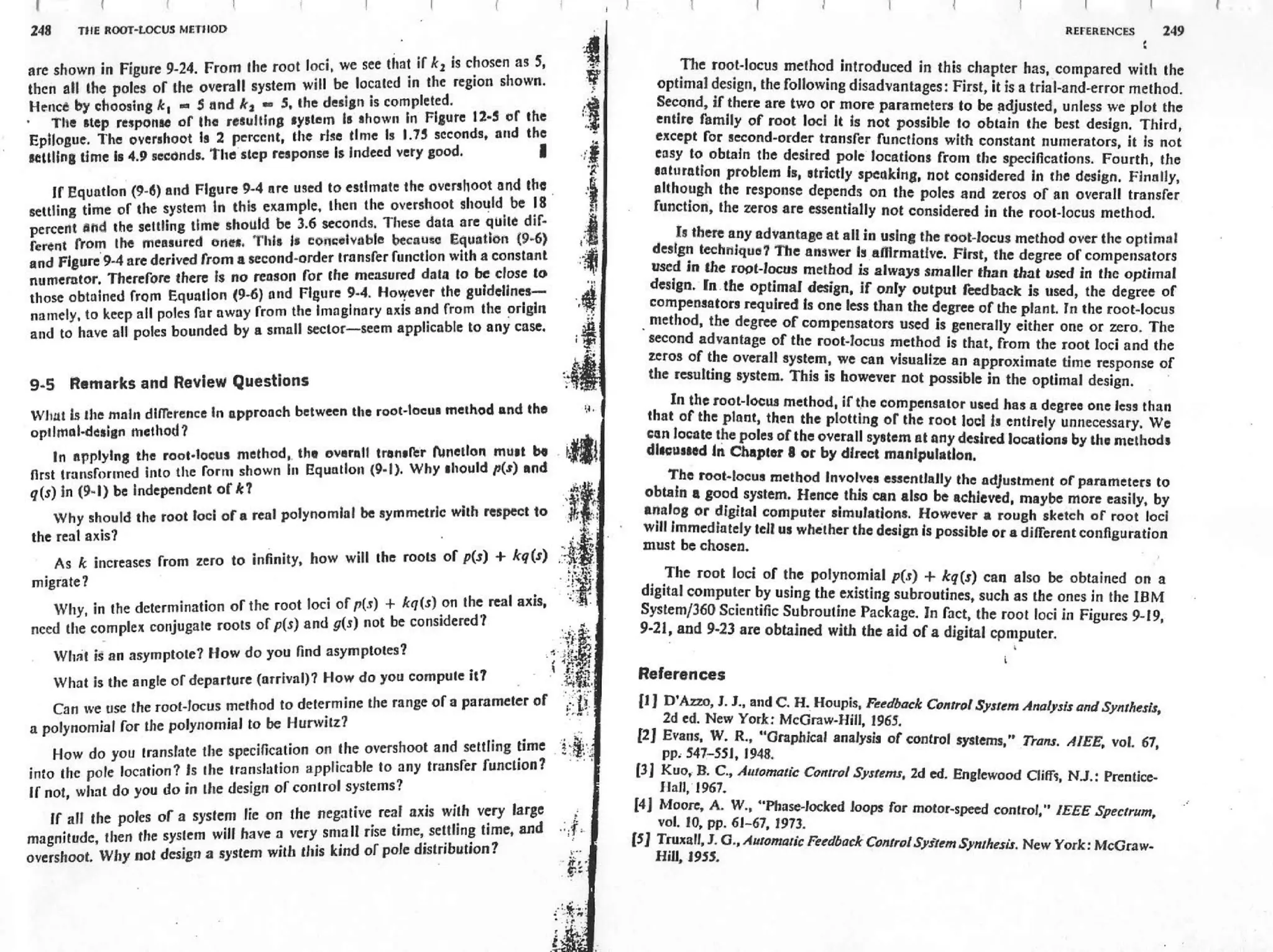Analysis and synthesis of linear control systems   chen
